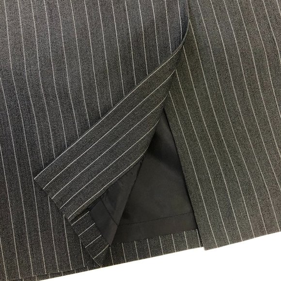 Skirt Suit "Evan Picone" Charcoal Grey Pin-Striped, $200 new - Picture 5 of 8